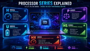 प्रोसेसर में H,P, U,HX का क्या मतलब है?