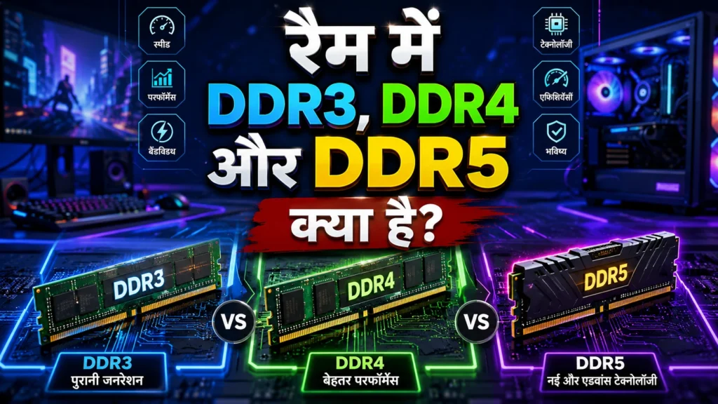 what is DDR3,DDR4,DDR5 in RAM